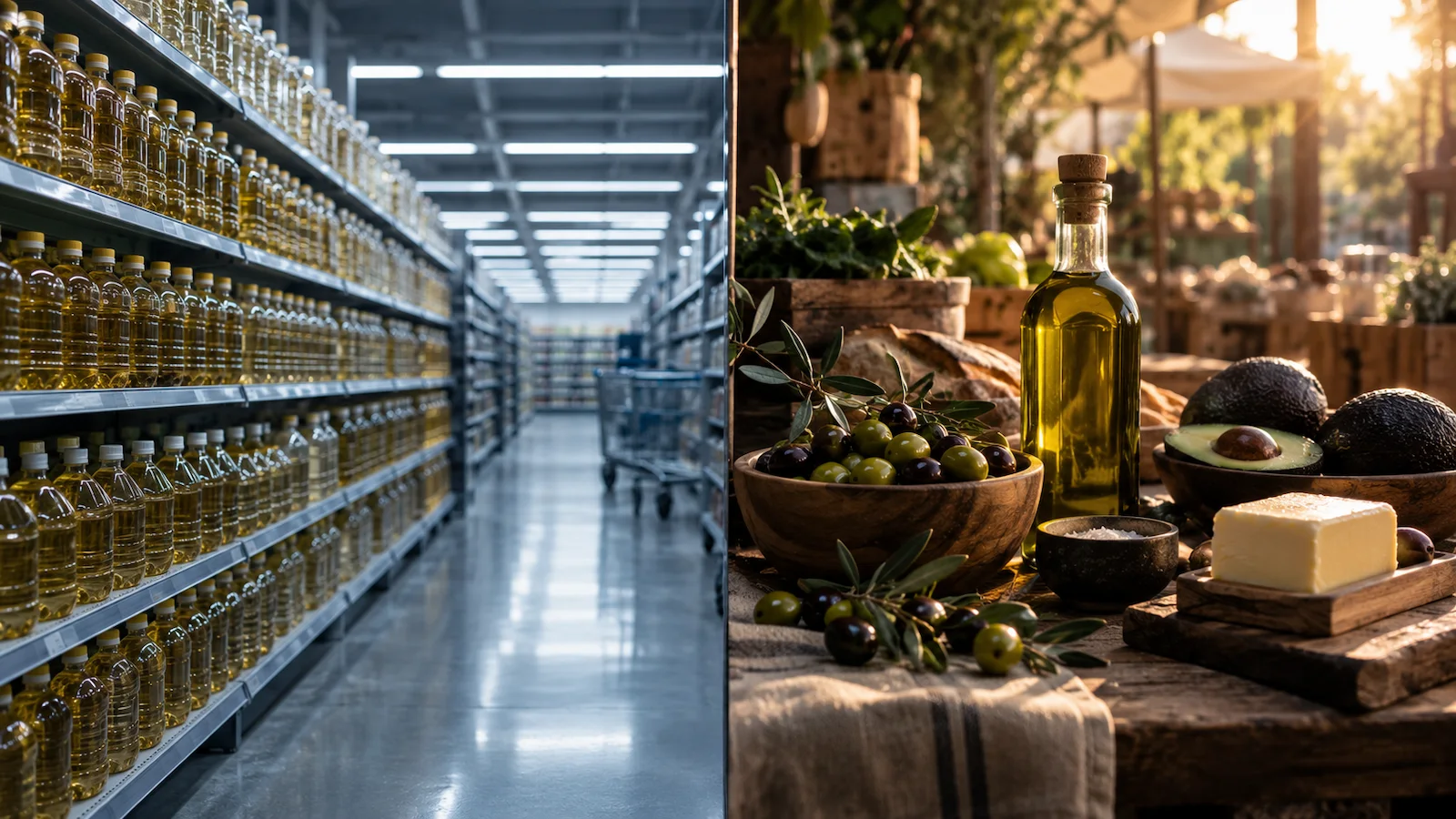 Industrial seed oil production versus traditional whole food fat sources