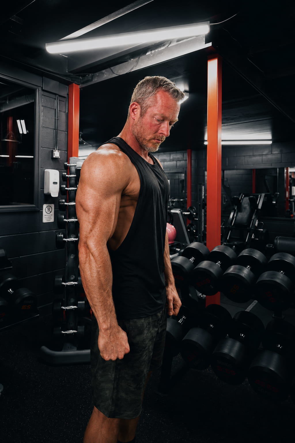 Bryant Wimmer training in the gym