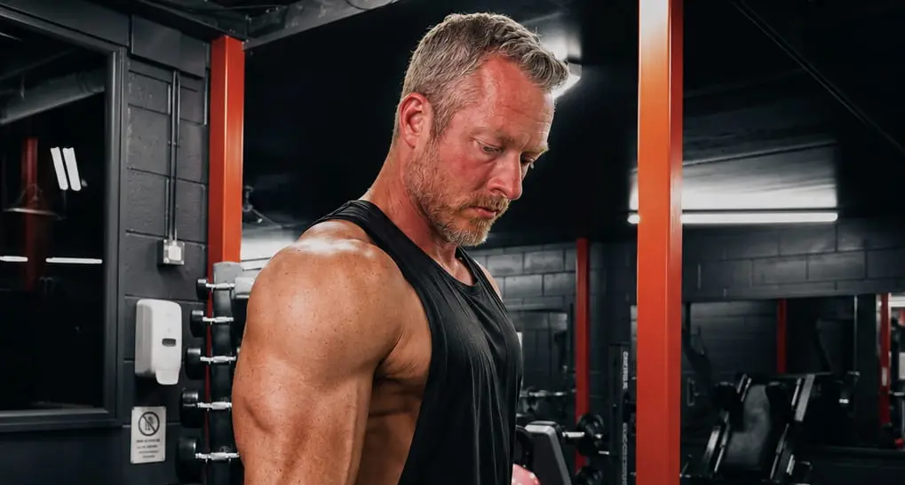 Bryant Wimmer training in the gym